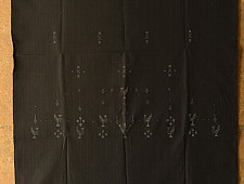 Handloom Cotton | Tangaliya Kurta Fabric - Black