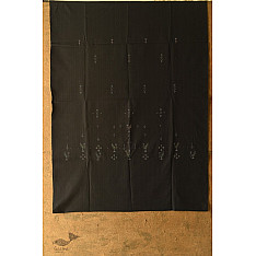 Handloom Cotton | Tangaliya Kurta Fabric - Black