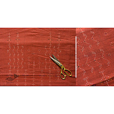 Handloom Cotton | Tangaliya Kurti Brown Material 