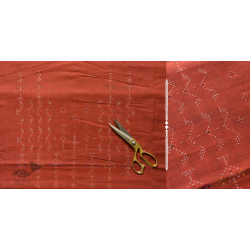 Handloom Cotton | Tangaliya Kurti Brown Material 