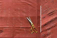 Handloom Cotton | Tangaliya Kurti Material - Brown