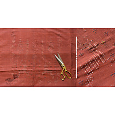 Handloom Cotton | Tangaliya Kurti Material - Brown