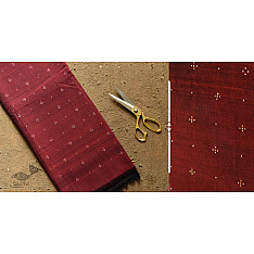 Handloom Cotton | Tangaliya Pant Material - Maroon