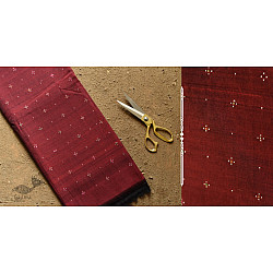 Handloom Cotton | Tangaliya Pant Material - Maroon