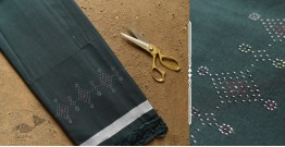 Handwoven Cotton | Tangaliya Pant Material - Dark Green