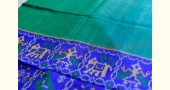 exclusive silk handwoven partola green & blue saree