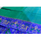 exclusive silk handwoven partola green & blue saree