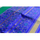 exclusive silk handwoven partola green & blue saree