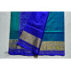 exclusive silk handwoven partola green & blue saree