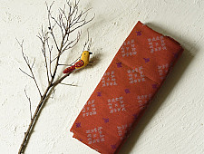 Champa - Chakli . चंपा - चकली | Handwoven Patola Cotton Saree - 5