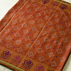 Champa - Chakli . चंपा - चकली | Handwoven Patola Cotton Saree - 5