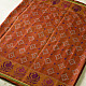 shop Patola cotton Handwoven Saree - rust red