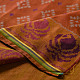 shop Patola cotton Handwoven Saree - rust red