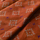 shop Patola cotton Handwoven Saree - rust red