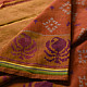 shop Patola cotton Handwoven Saree - rust red