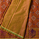 shop Patola cotton Handwoven Saree - rust red