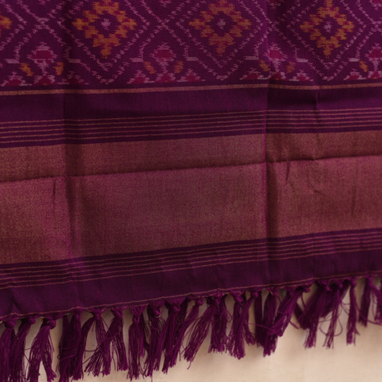 shop Handwoven Woolen Navratna Patola Shawl