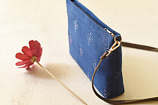 Dots & weaves ~ Tangaliya Bag | Blue