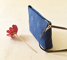 Dots & weaves ~ Tangaliya Bag | Blue