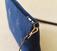 Dots & weaves ~ Tangaliya Bag | Blue