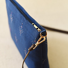 Dots & weaves ~ Tangaliya Bag | Blue