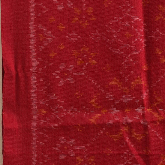 shop Handwoven Woolen Ikat Patola Red Shawl