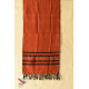 shop Tangaliya - Handwoven Cotton Rust Stole