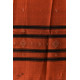 shop Tangaliya - Handwoven Cotton Rust Stole