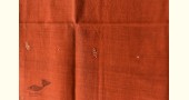 shop Tangaliya - Handwoven Cotton Rust Stole