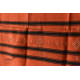 shop Tangaliya - Handwoven Cotton Rust Stole