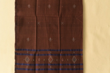 Tangaliya - Handwoven Cotton Stole Brown