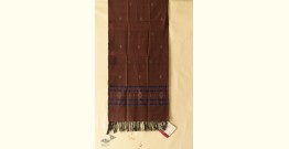 Tangaliya - Handwoven Cotton Stole Brown