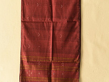 Tangaliya - Handwoven Cotton Scarves - Maroon