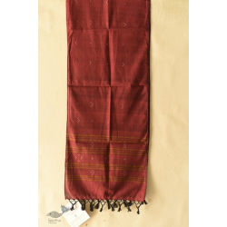 Tangaliya - Handwoven Cotton Scarves - Maroon