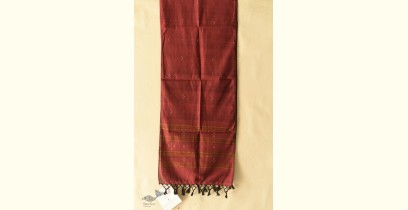 Tangaliya - Handwoven Cotton Scarves - Maroon