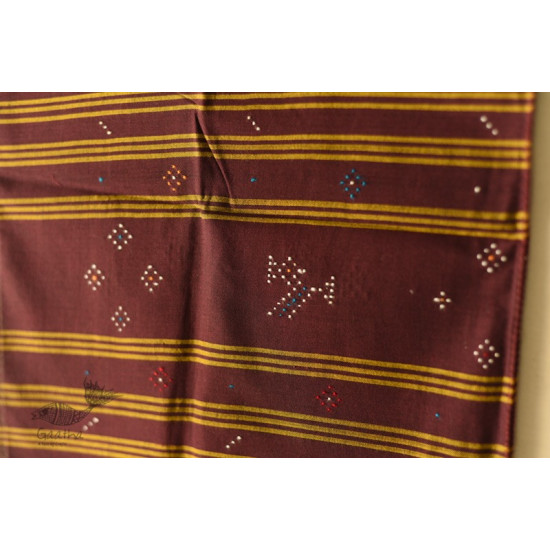 shop Tangaliya - Handwoven Cotton Brown Scarves / muffler