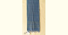 Tangaliya - Handwoven Cotton Scarves - Light Blue Stripe