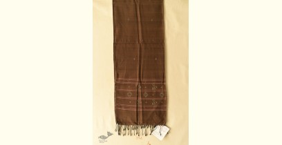 Tangaliya - Handwoven Cotton Scarves - Chocolate Brown