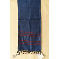 Tangaliya - Handwoven Cotton Scarves - Dark Blue