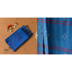 Tangaliya - Handwoven Cotton Scarves - Blue Stripe