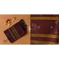 Tangaliya - Handwoven Cotton Scarves - Brown