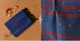 Tangaliya - Handwoven Cotton Scarves - Dark Blue