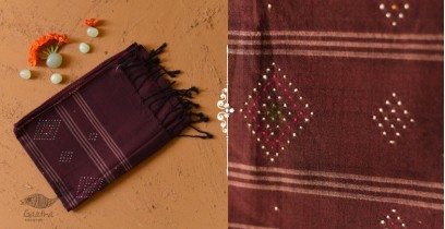 Tangaliya - Handwoven Cotton Scarves - Wine