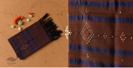 Tangaliya - Handwoven Cotton Stole Brown