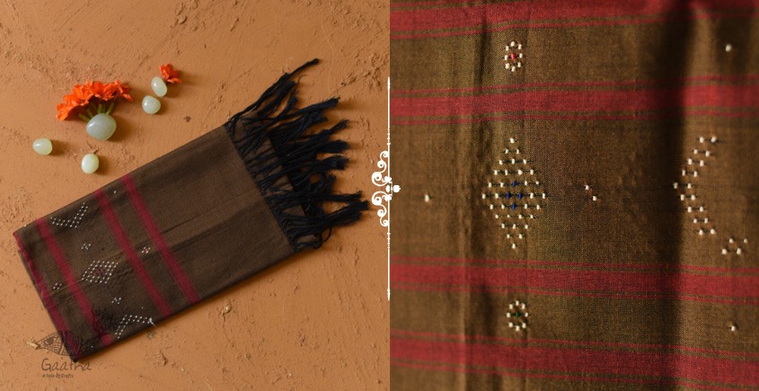shop Tangaliya - Handwoven Cotton Stole