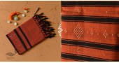 shop Tangaliya - Handwoven Cotton Rust Stole