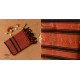 shop Tangaliya - Handwoven Cotton Rust Stole