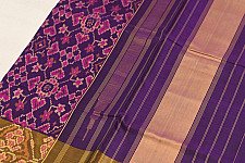 Champa - Chakli . चंपा - चकली ~ Silk Patola Saree - Purple