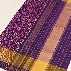 Champa - Chakli . चंपा - चकली ~ Silk Patola Saree - Purple