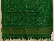 Vasant . वसंत | Handwoven Woolen Patola Shawl ~ Green